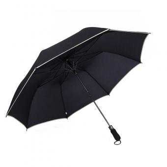 Reflective Piping Large Fold Umbrella