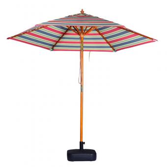 Wooden Patio Umbrella with Pulley