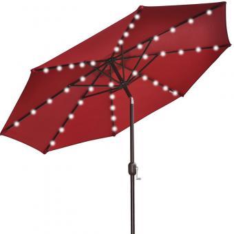 Patio Umbrella with Solar Lights